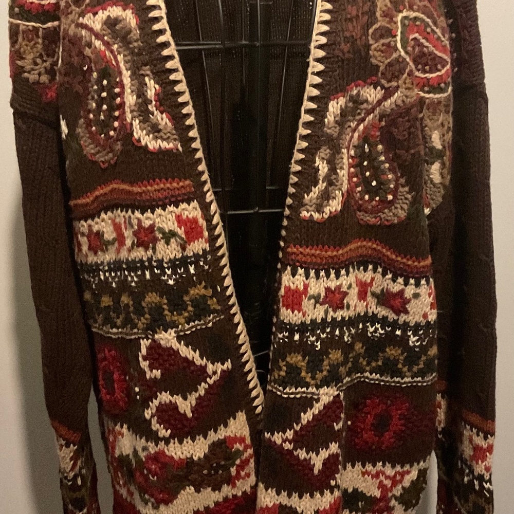 ‘CASUAL CORNER ‘’HAND KNITTED VINTAGE size LARGE
